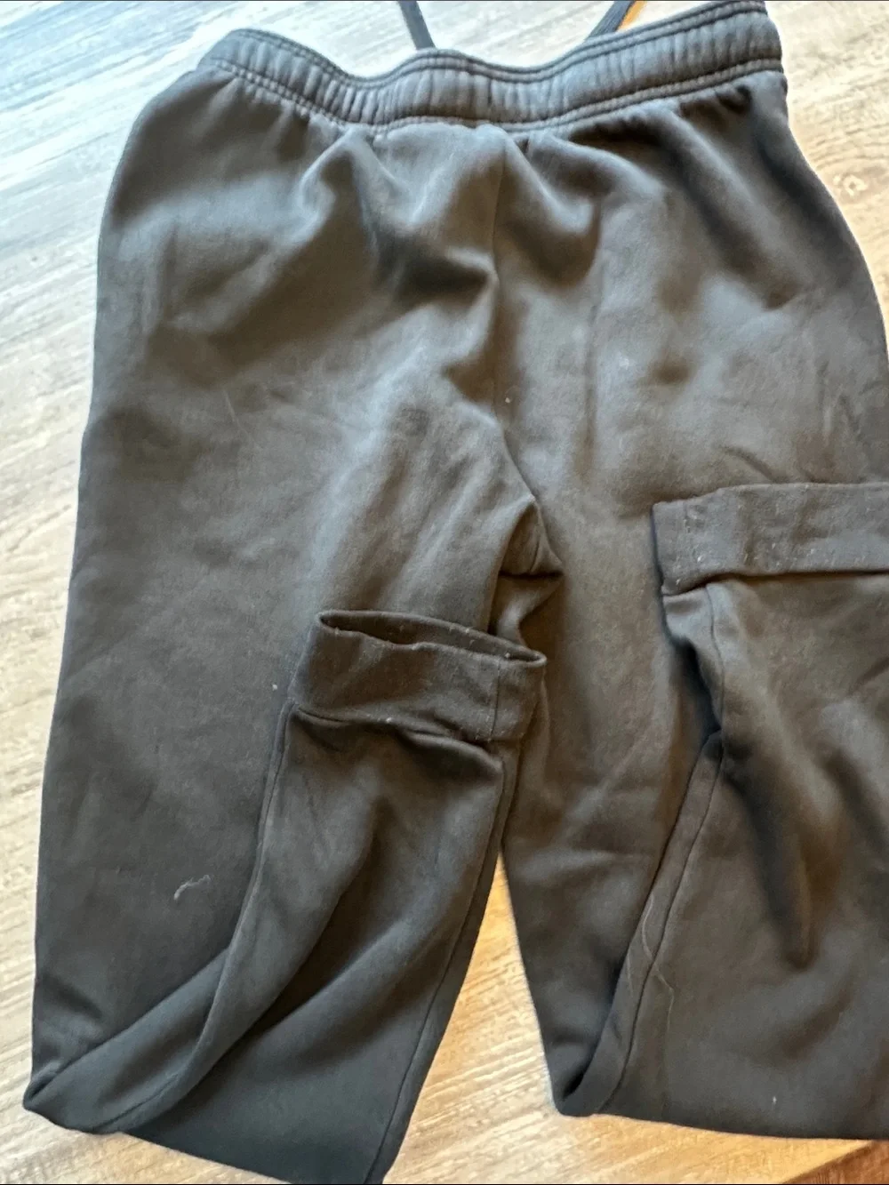adidas Black Sweat Joggers with White Logo